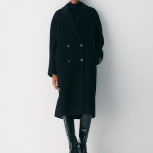 Aritzia Classic Black Trench Coat